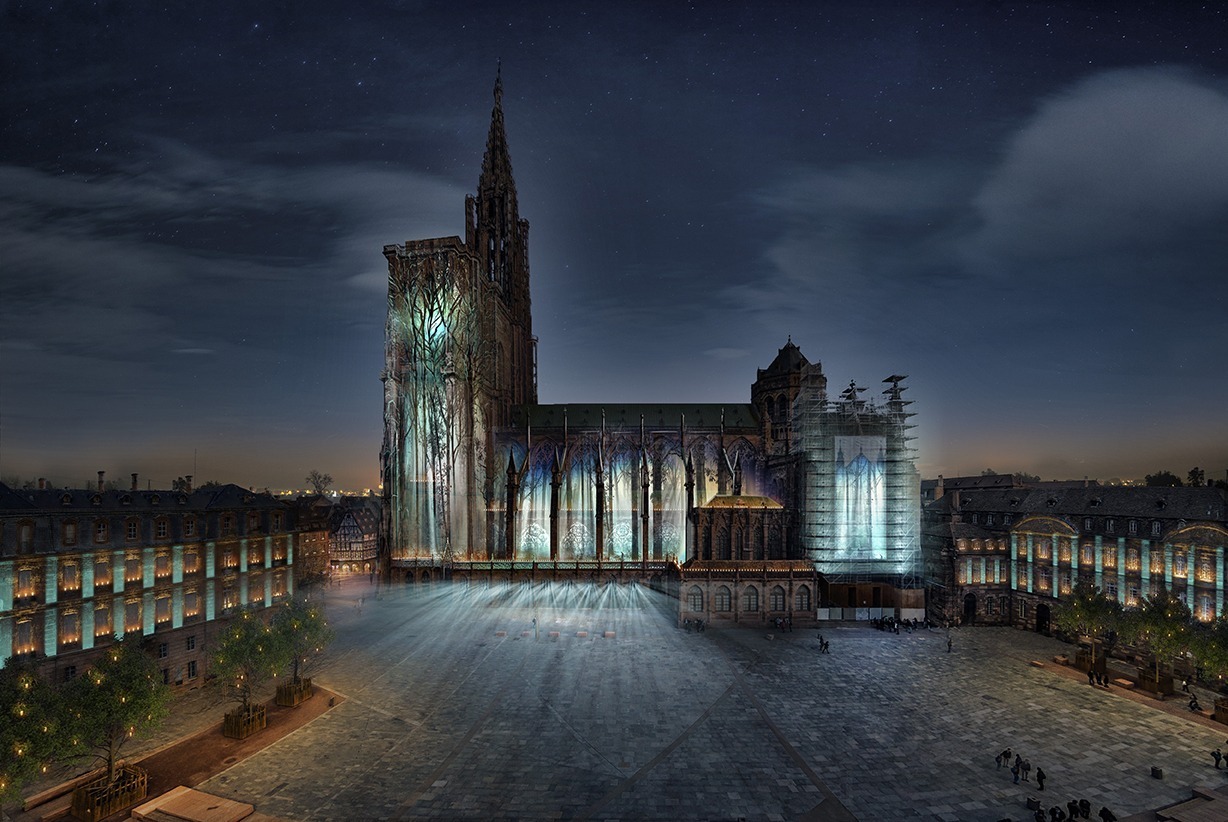 Illuminations cathédrale de Strasbourg été-2